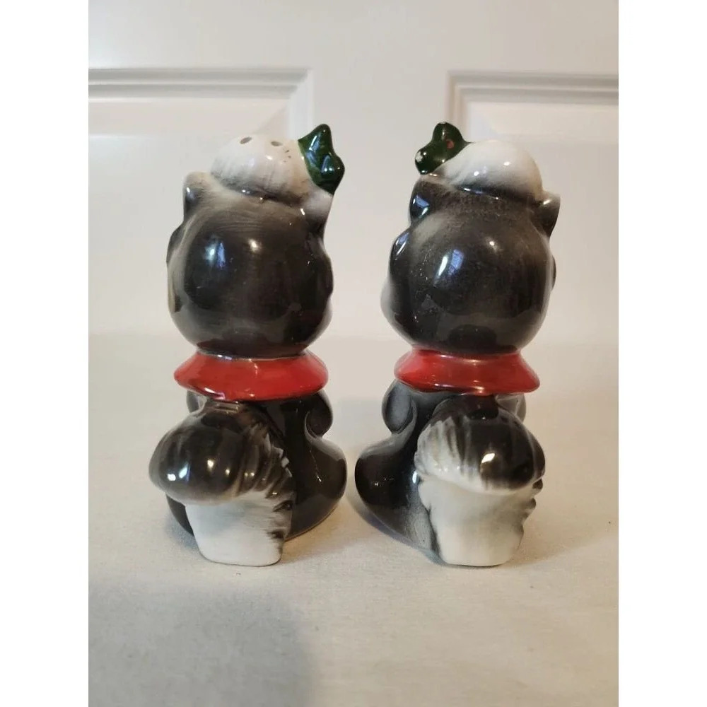 Chipmunk Dressed for Winter Salt and Pepper Shakers